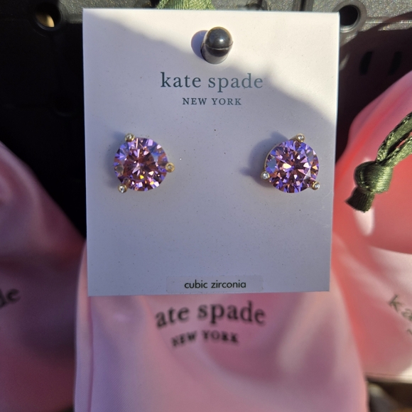 SOLD Kate Spade Rise and Shine Blush Studs - Picture 4 of 4